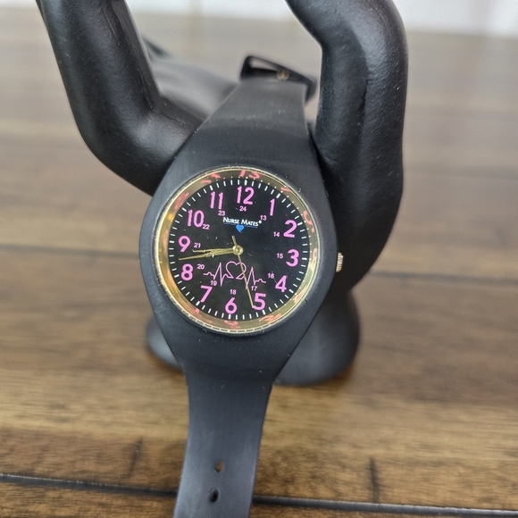 Nurse Mates Other - Nurse Mates Uni-Watch Silicone EKG Military Time Watch 38mm‎ (no battery)